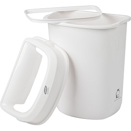 Контейнер для мусора подвесной Luscan Professional 32 л пластик белый (57x41.39x28 см)