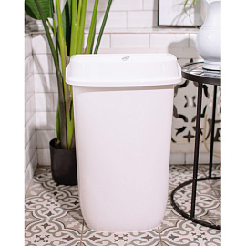 Контейнер для мусора подвесной Luscan Professional 32 л пластик белый (57x41.39x28 см)