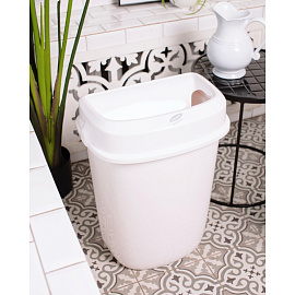 Контейнер для мусора подвесной Luscan Professional 12 л пластик белый (51.8x32.8x19.5 см)