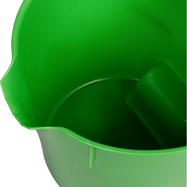Ведро FBK 9 л пластик зелёное (сливной носик, с мерной шкалой, ударопрочное, для пищевых продуктов)