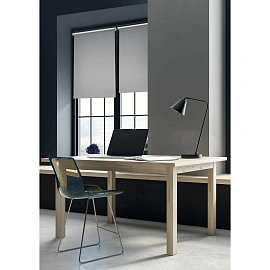 Рулонная штора Blackout полиэстер серая (40х170 см)