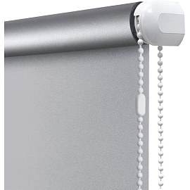 Рулонная штора Blackout полиэстер серая (55х170 см)