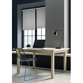 Рулонная штора Blackout полиэстер серая (55х170 см)