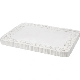 Салфетки ажурные бумажные Гуслица прямоугольные 35х45 см белые (250 листов в пачке) фото Салфетки ажурные бумажные Гуслица прямоугольные 35х45 см белые (250 листов в пачке)