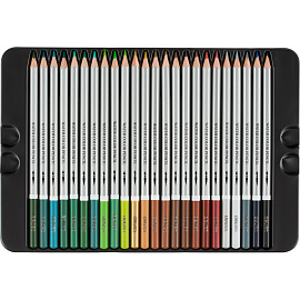 Карандаши акварельные Deli шестигранные 48 цветов с кистью в наборе