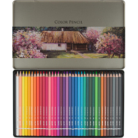 Карандаши цветные художественные классические Deli 36 карандашей 36 цветов круглые