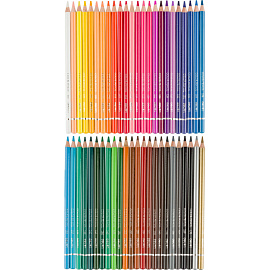 Карандаши цветные художественные классические Deli 48 карандашей 48 цветов круглые