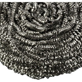 Губка-мочалка для уборки York Макси металлическая 8x8 см 27 г