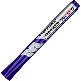 Маркер перманентный M&G синий (толщина линии 0.7-2.3 мм) круглый наконечник