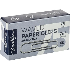 Скрепки канцелярские 75 мм Глобус Г75-40Ц металлические оцинкованные (40 штук в упаковке) фото Скрепки канцелярские 75 мм Глобус Г75-40Ц металлические оцинкованные (40 штук в упаковке)