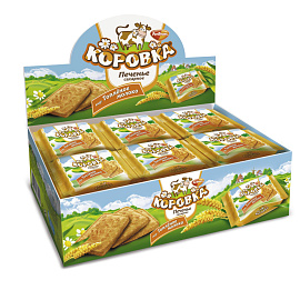 Печенье сахарное Коровка со вкусом топленого молока (18 штук по 42 г)