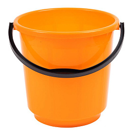 Ведро пластиковое 10 л круглое с ручкой