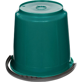 Ведро пластиковое 10 л круглое с ручкой