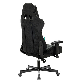 Кресло игровое Zombie Viking Knight черное (велюр, металл)