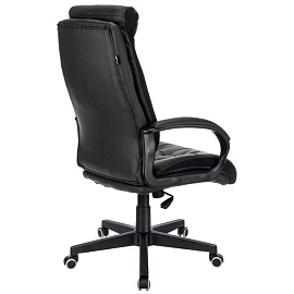 Кресло для руководителя Бюрократ CH-824 чёрное (экокожа, пластик) фото Кресло для руководителя Бюрократ CH-824 чёрное (экокожа, пластик)