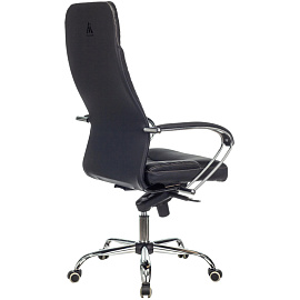 Кресло для руководителя Бюрократ CH-609SL/Eco чёрное (экокожа, металл) фото Кресло для руководителя Бюрократ CH-609SL/Eco чёрное (экокожа, металл)