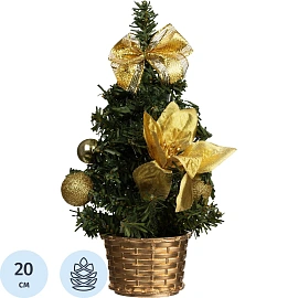 Ёлка искусственная новогодняя Remeco Collection настольная с украшениями 20 см (237289)