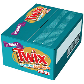 Шоколадные батончики Twix соленая карамель minis 2.7 кг