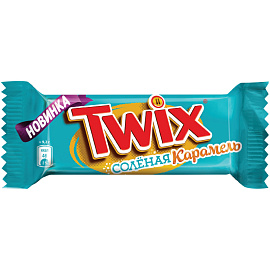 Шоколадные батончики Twix соленая карамель minis 2.7 кг