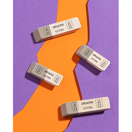 Ластик Attache Extra натуральный каучук скошенный 41x14x8 мм