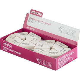 Ластик Attache Extra натуральный каучук треугольный 40x38x10 мм