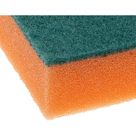 Губка для уборки Donna-Bella Миди поролон 8x5 см с абразивным слоем (10 штук в упаковке)