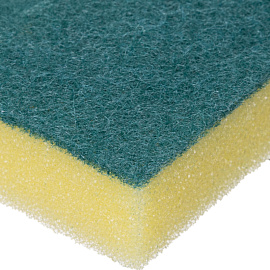 Губка для уборки Donna-Bella Миди поролон 8x5 см с абразивным слоем (10 штук в упаковке)