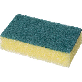 Губка для уборки Donna-Bella Миди поролон 8x5 см с абразивным слоем (10 штук в упаковке)