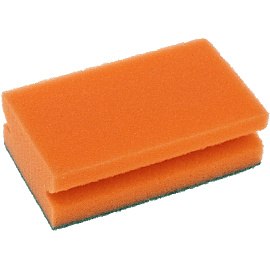 Губка для уборки Donna-Bella Профи поролон 14x8.5 см с абразивным слоем