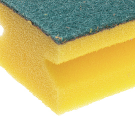 Губка для уборки Donna-Bella Профи поролон 14x8.5 см с абразивным слоем
