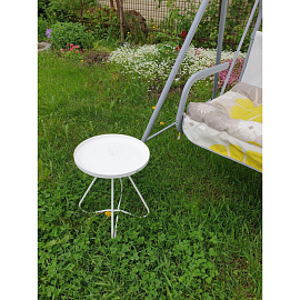 Стол журнальный Sheffilton SHT-CT3 (белый, 350х350х450 мм)