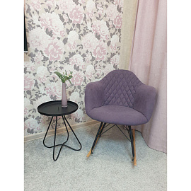 Стол журнальный Sheffilton SHT-CT3 (черный, 350х350х450 мм)