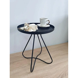 Стол журнальный Sheffilton SHT-CT3 (черный, 350х350х450 мм)