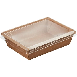 Контейнер бум. OneClick (bottom 500/b) 500мл, крафт 400шт/кор