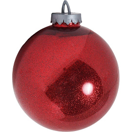 Шар новогодний BigDecor пластик красный (диаметр 15 см, 496364) фото Шар новогодний BigDecor пластик красный (диаметр 15 см, 496364)
