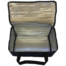 Термосумка универсальная нейлон синяя 40x25x25 см