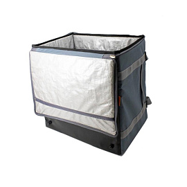 Термосумка для пиццы полиэстер серая 45x45x30 см