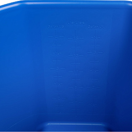 Ведро FBK 15 л пластик синее (с мерной шкалой, ударопрочное, для пищевых продуктов)