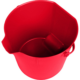 Ведро FBK 15 л пластик красное (с мерной шкалой, ударопрочное, для пищевых продуктов)