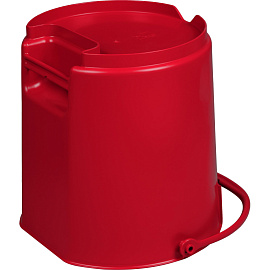 Ведро FBK 15 л пластик красное (с мерной шкалой, ударопрочное, для пищевых продуктов)