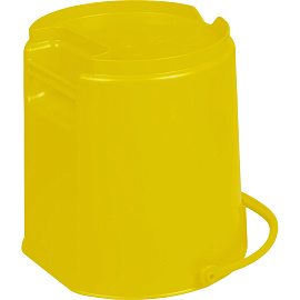 Ведро FBK 15 л пластик жёлтое (сливной носик, ударопрочное, для пищевых продуктов)