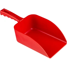 Совок ручной FBK 138x310 мм пластиковый красный