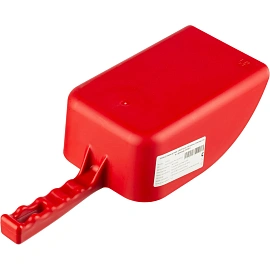 Совок ручной FBK 138x310 мм пластиковый красный