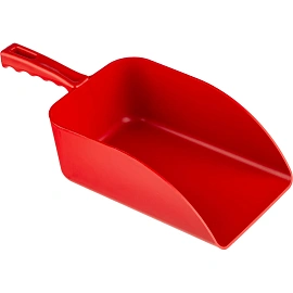 Совок ручной FBK 160x360 мм пластиковый красный