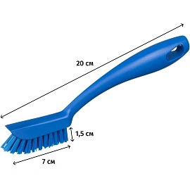 Щётка для мелких деталей FBK жёсткая 200x12 мм синяя