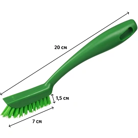 Щетка для чистки мелких деталей FBK жесткая 200x30 мм зеленая