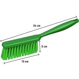 Щетка-сметка FBK средней жесткости 340x35 мм зеленая