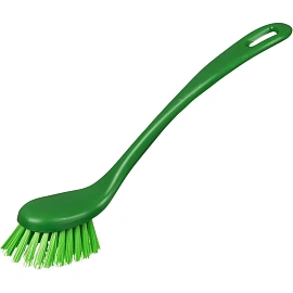Щётка для мытья посуды FBK средней жёсткости 225x35 мм зелёная