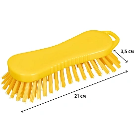 Щетка-скраб FBK жесткая 210x70 мм желтая
