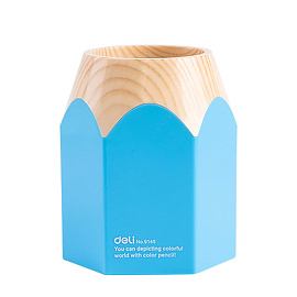 Подставка-стакан для канцелярских принадлежностей Deli E9145 10.4x8.7x8.7 см